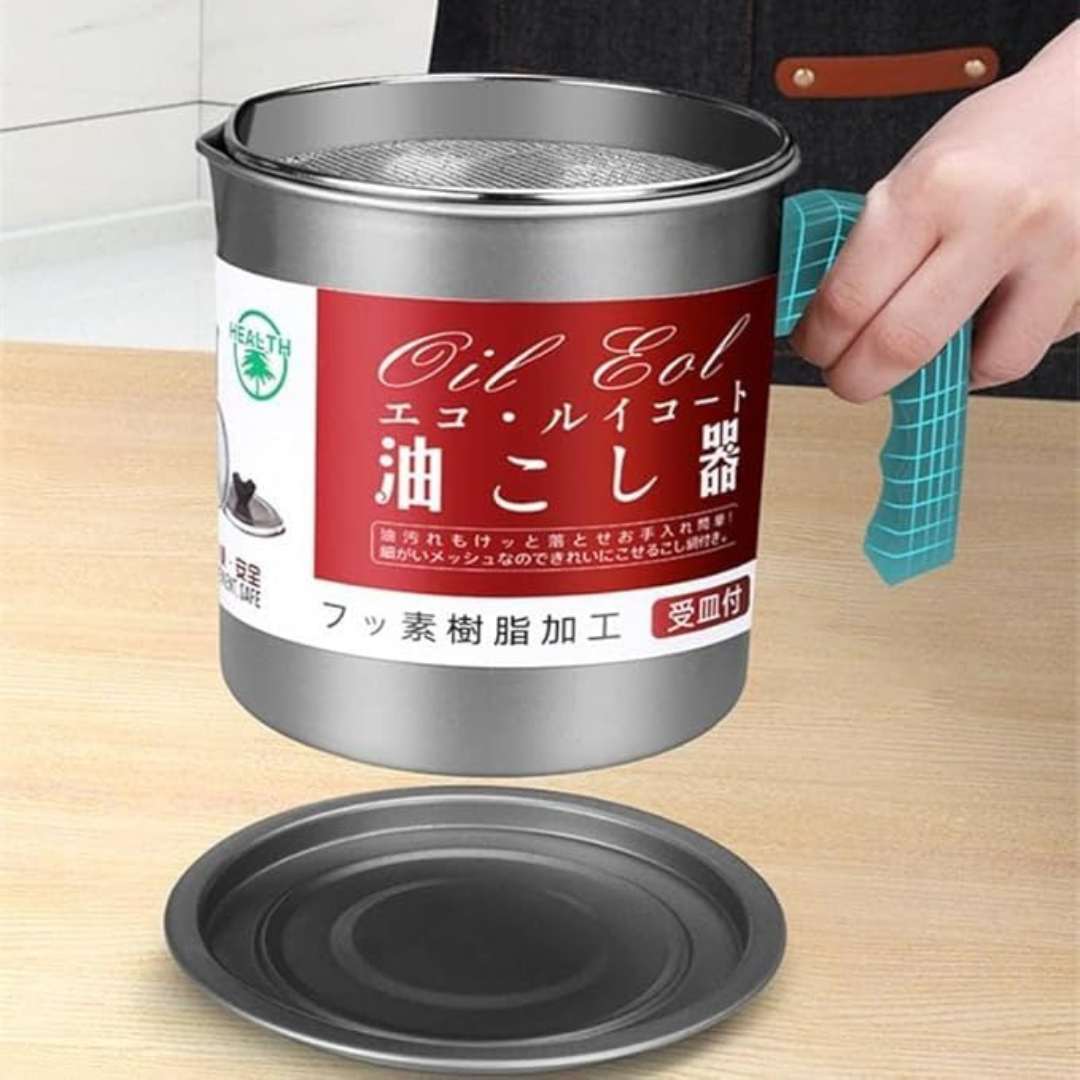 Stainless Steel Oil Filter Pot Frying Storage